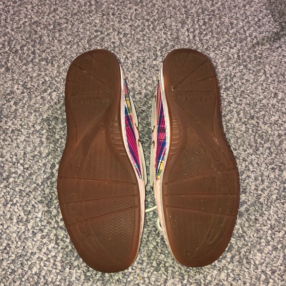 Pink Plaid Sperry Angelfish Shoes - Picture 4 of 7